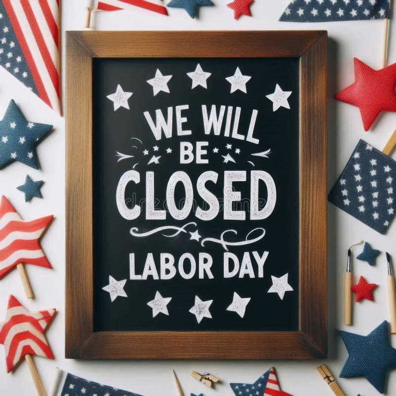 free printable labor day closed sign template