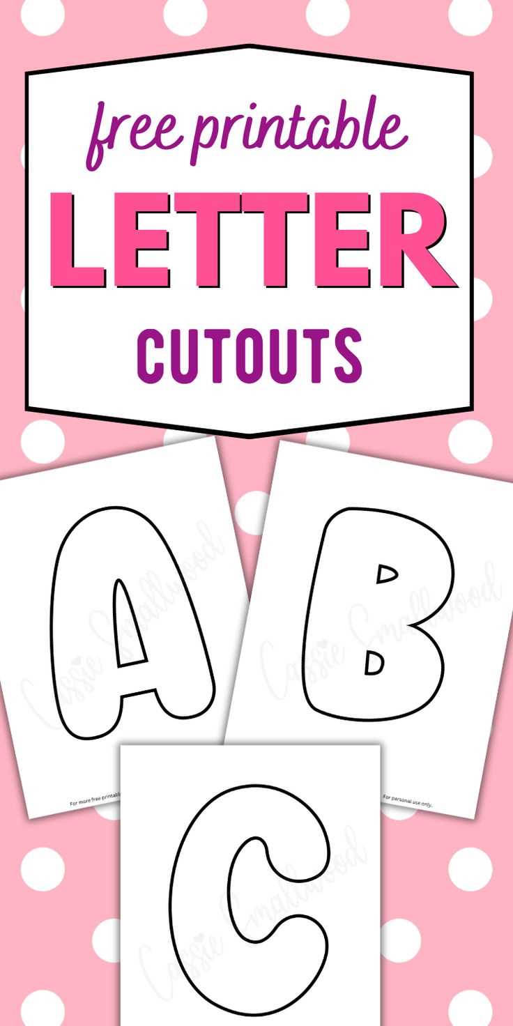 free printable large letters