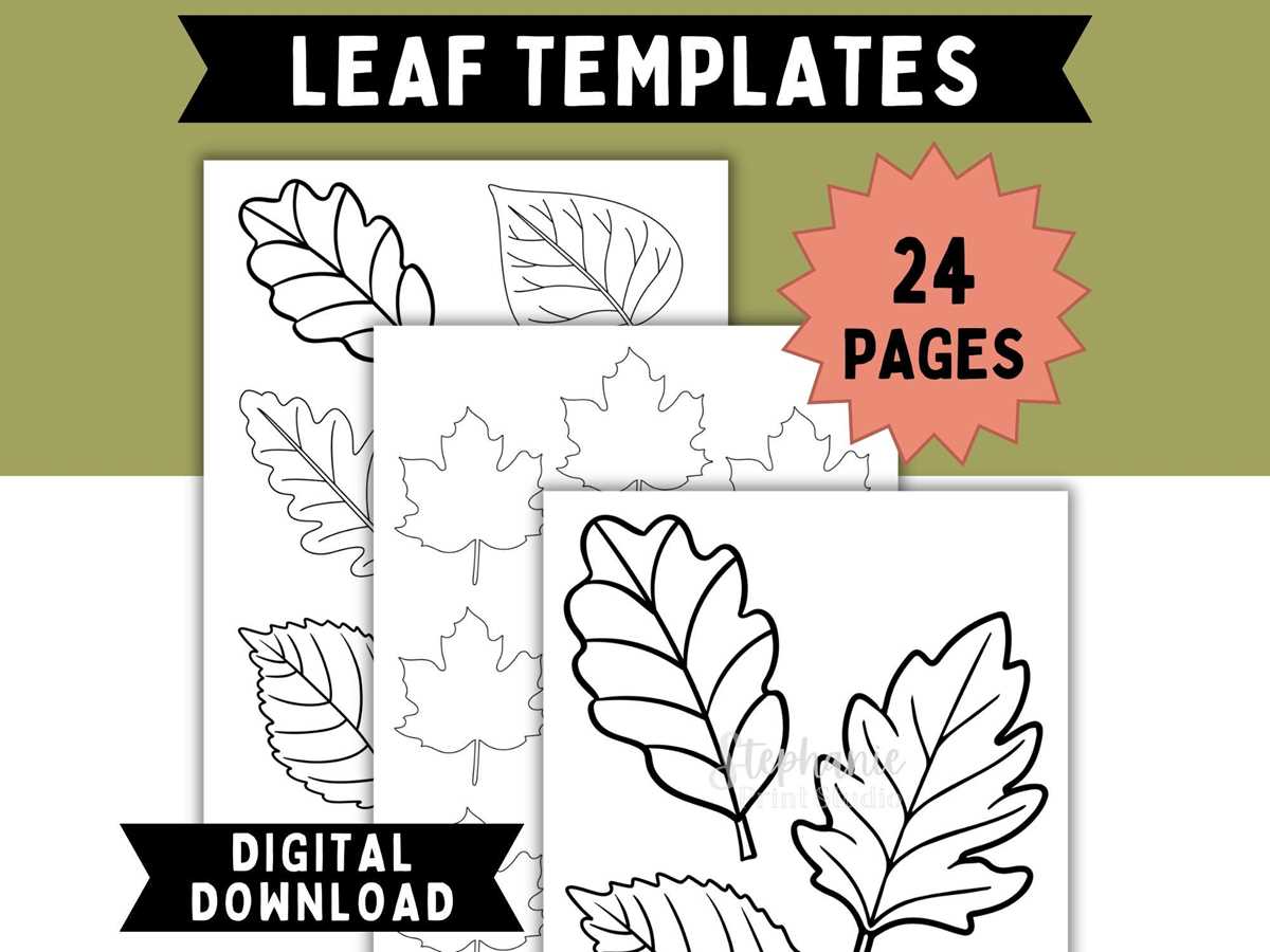 free printable leaf pattern