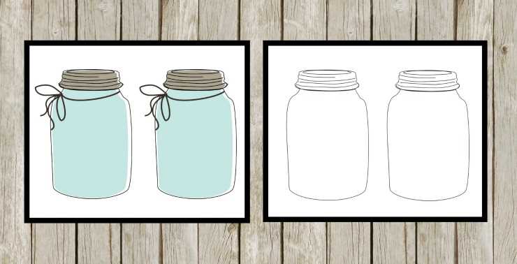free printable mason jar