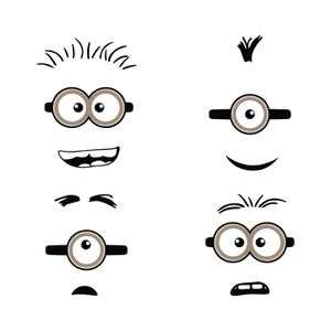 free printable minion eyes printable