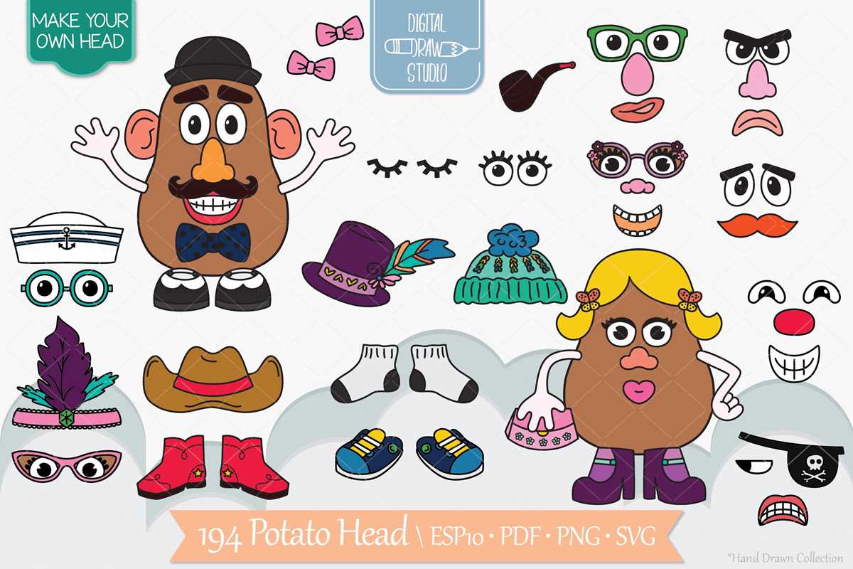 free printable mr potato head parts printable