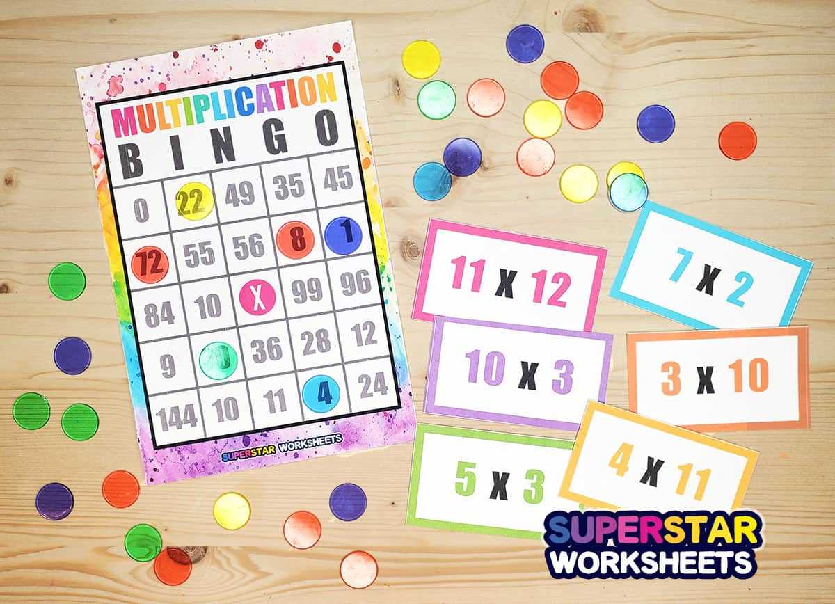 free printable multiplication bingo