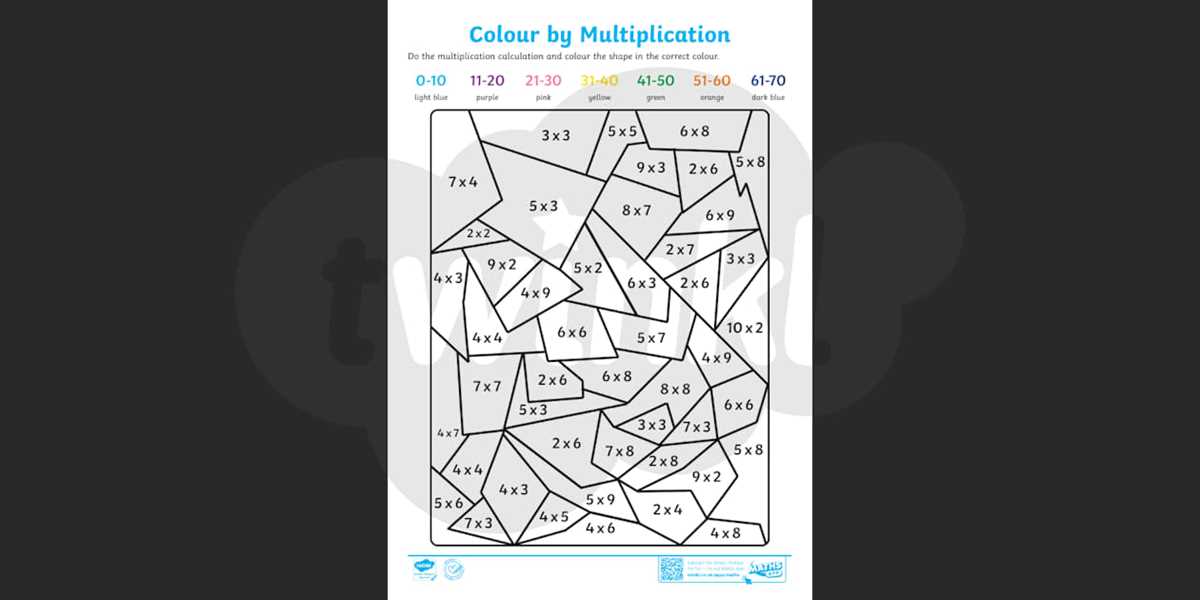 free printable multiplication coloring worksheets