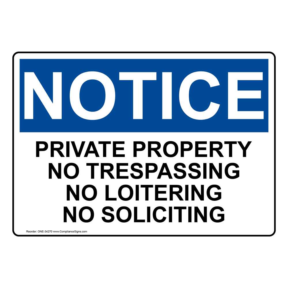 free printable no trespassing letter