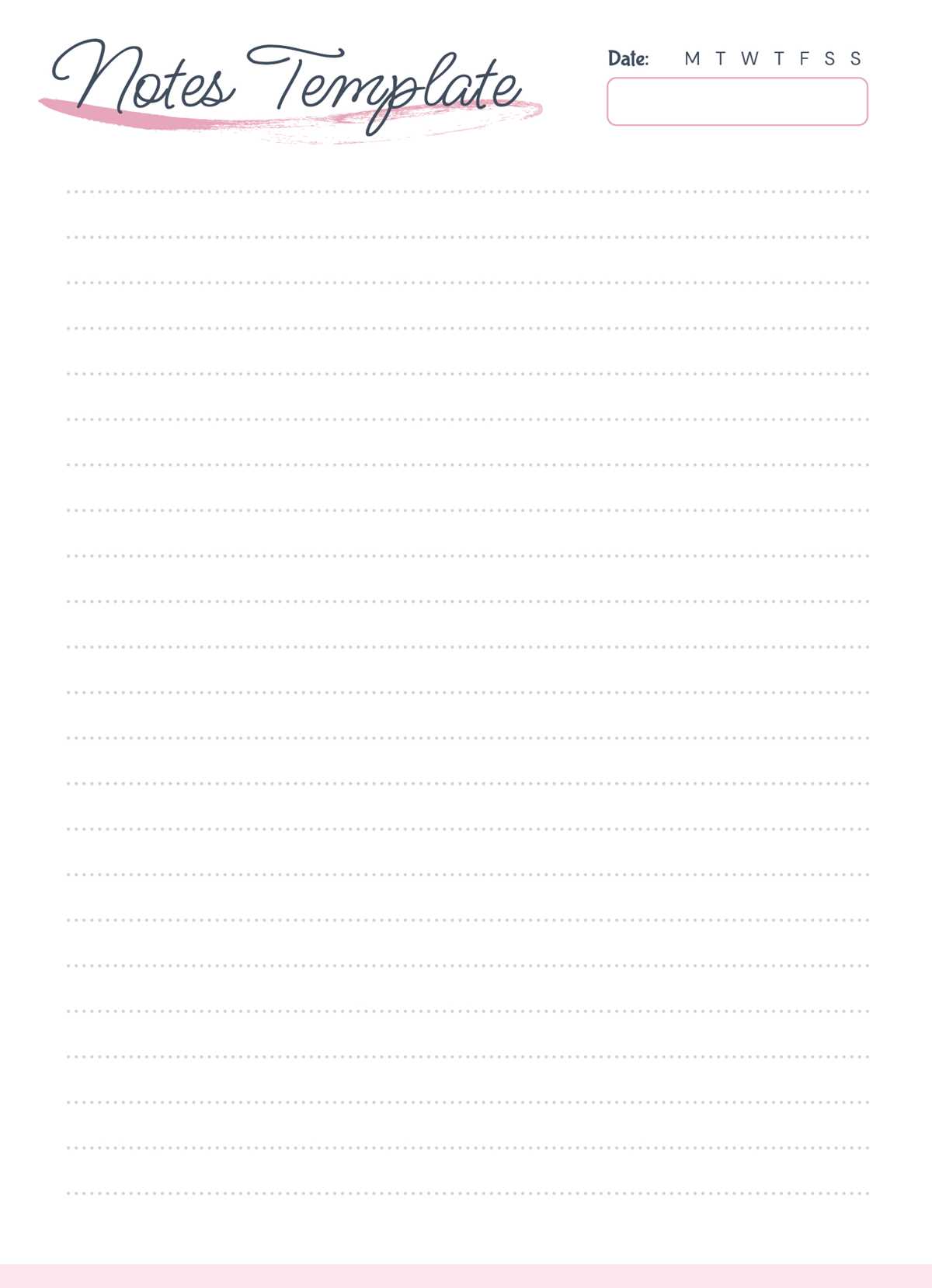 free printable notes