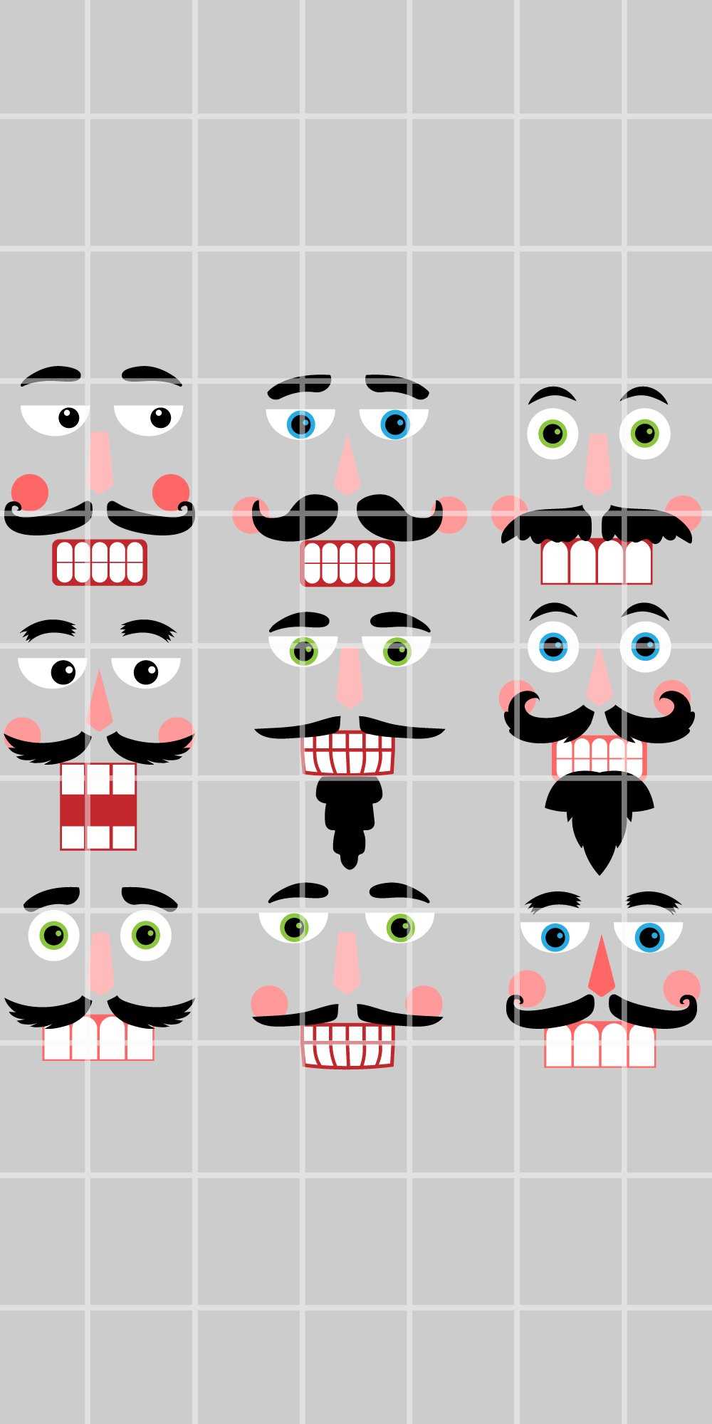 free printable nutcracker face template
