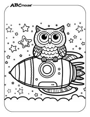 free printable owl coloring page