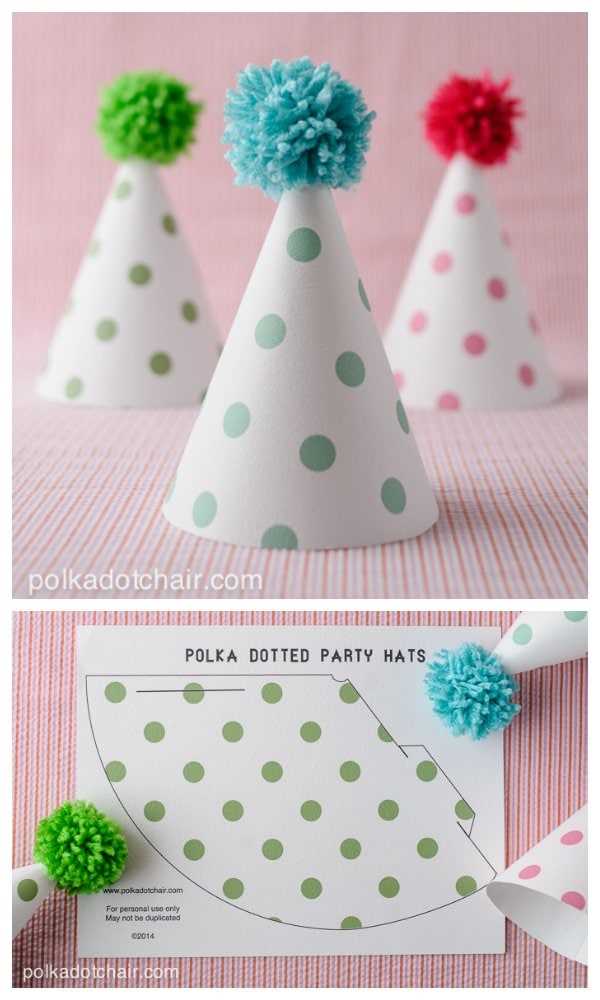 free printable party hat template