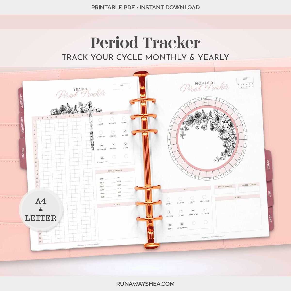 free printable period tracker