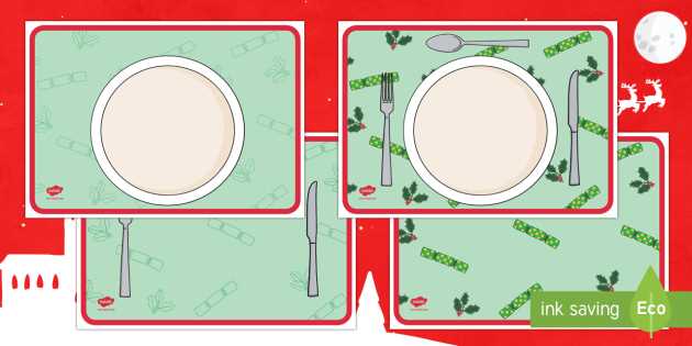 free printable placemat template