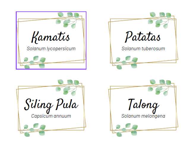 free printable plant labels template