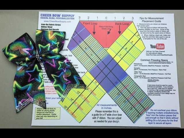 free printable printable cheer bow template