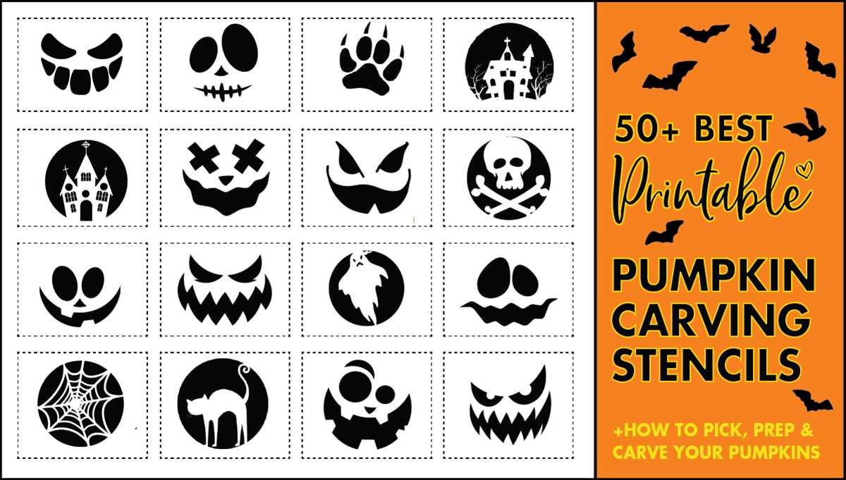 free printable pumpkin carving stencils easy