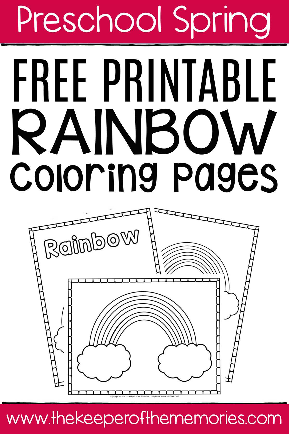 free printable rainbow coloring sheets