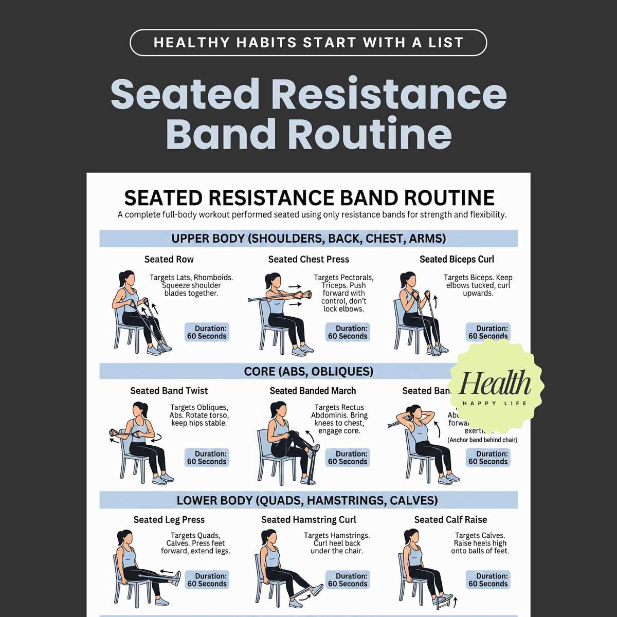 free printable resistance band exercises for seniors