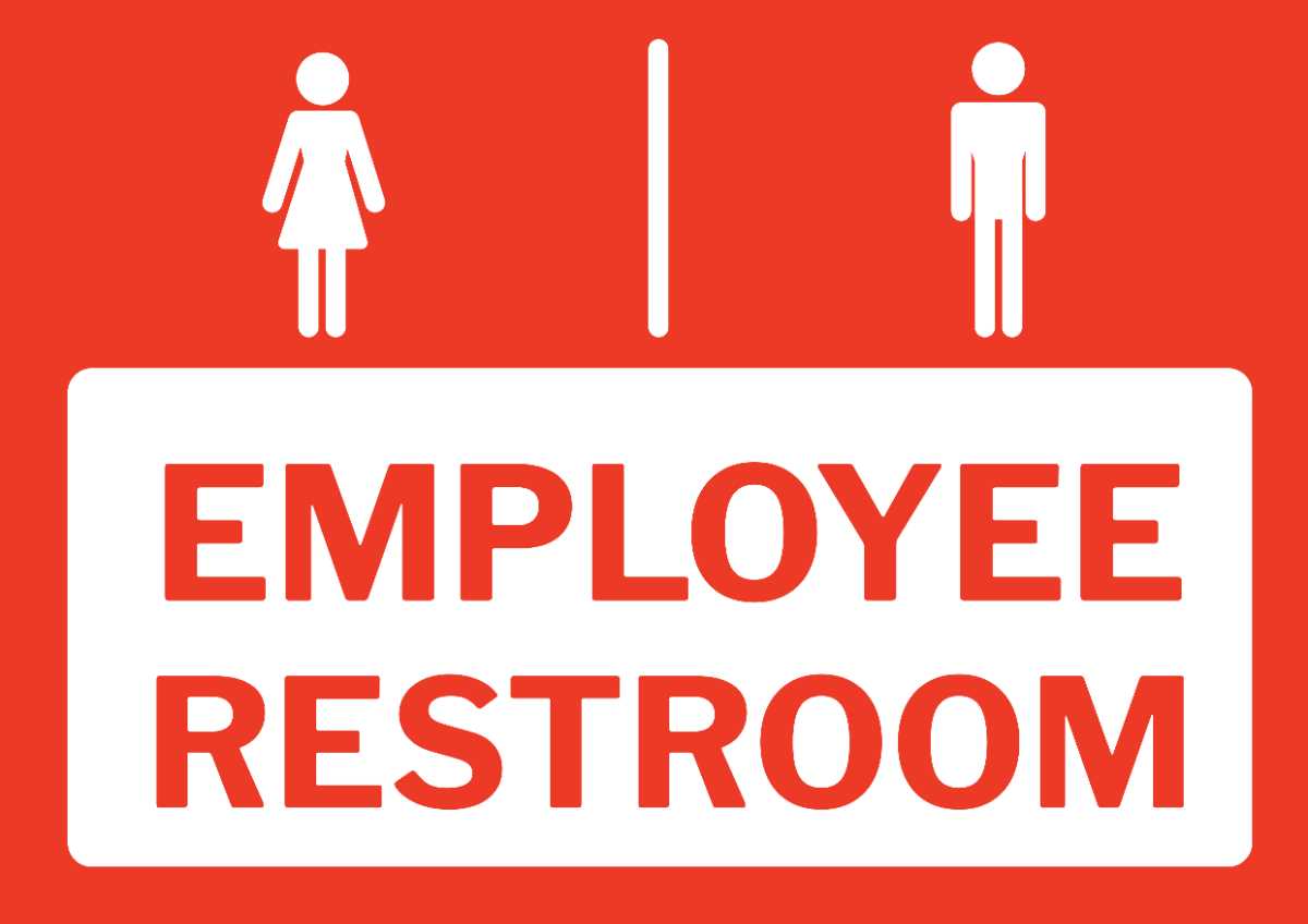 free printable restroom signs