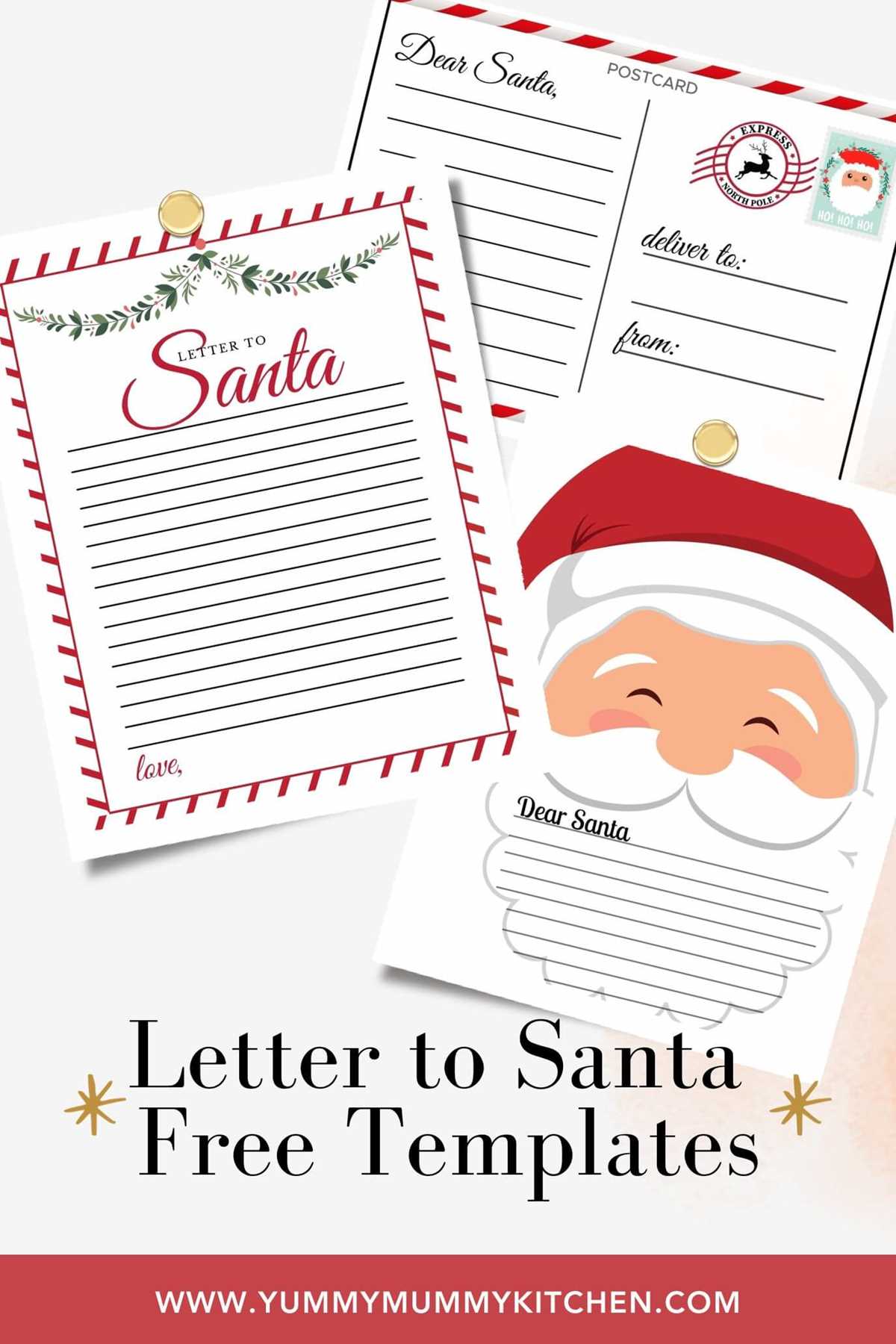 free printable santa letter template