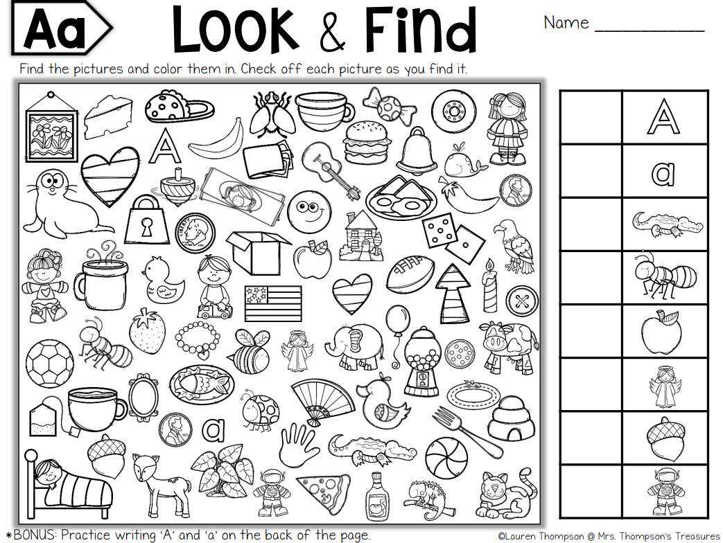 free printable seek and find