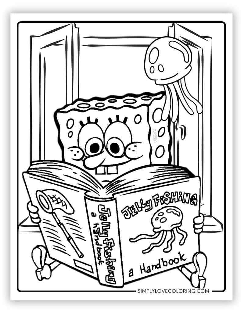 free printable spongebob characters coloring pages