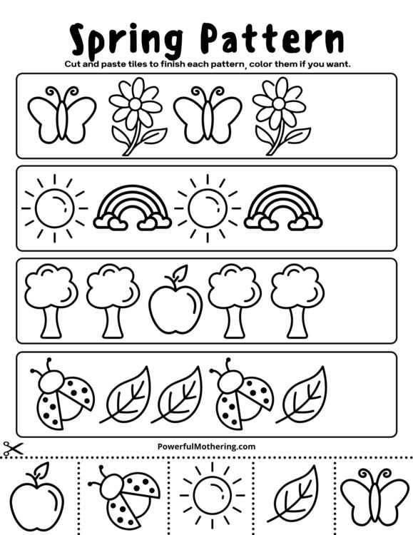 free printable spring activity sheets
