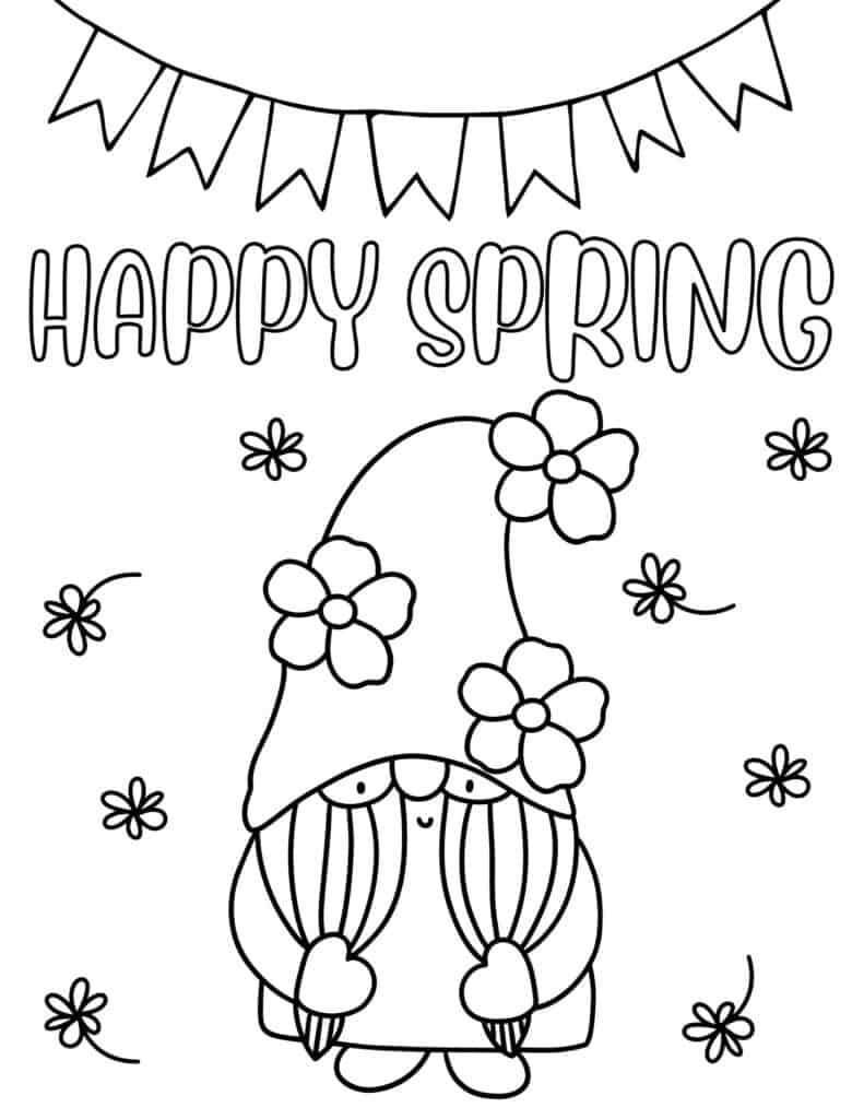 free printable spring coloring pictures