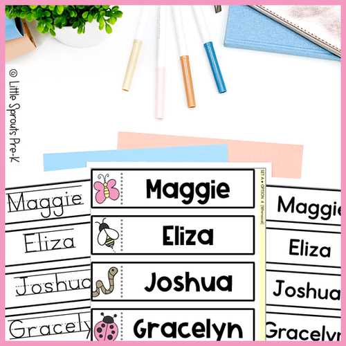 free printable spring name tags