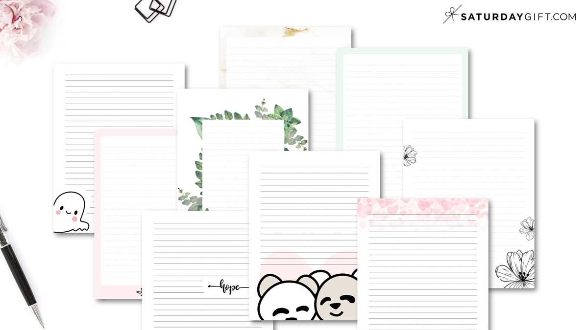 free printable stationery paper