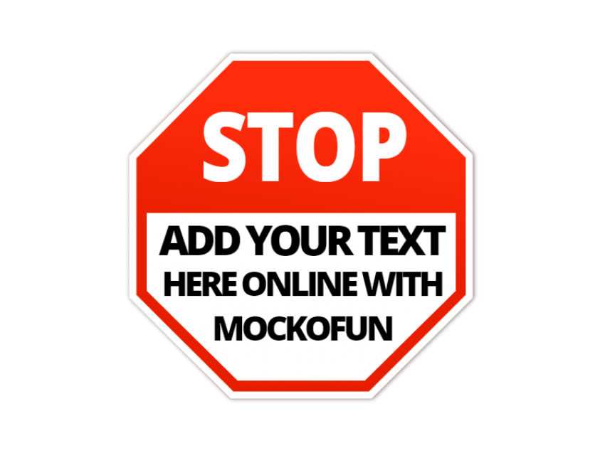 free printable stop sign for classroom