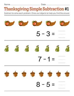 free printable thanksgiving math worksheets for kindergarten