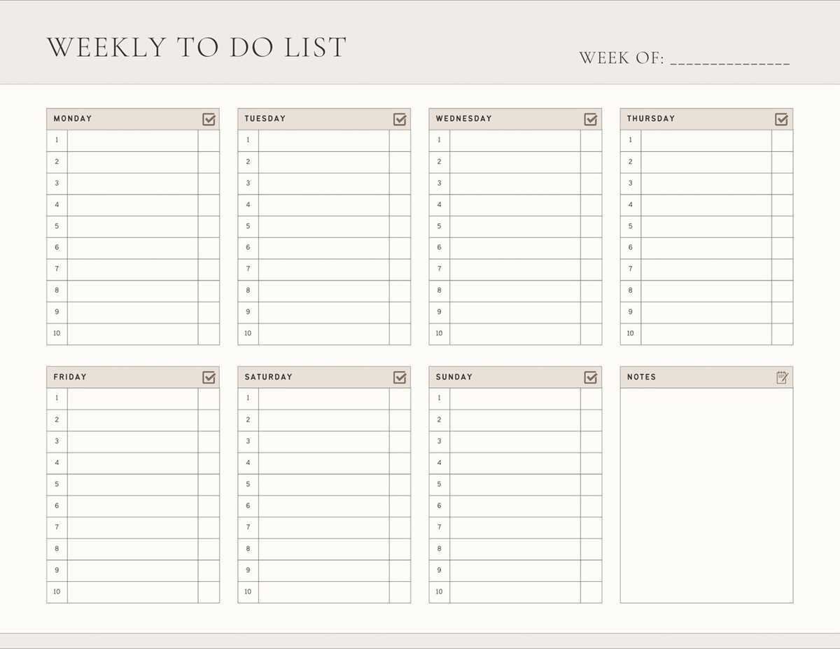 free printable to do list template