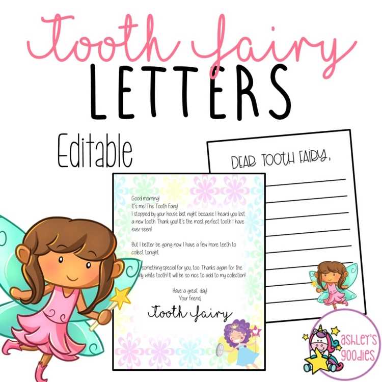 free printable tooth fairy letter for girl