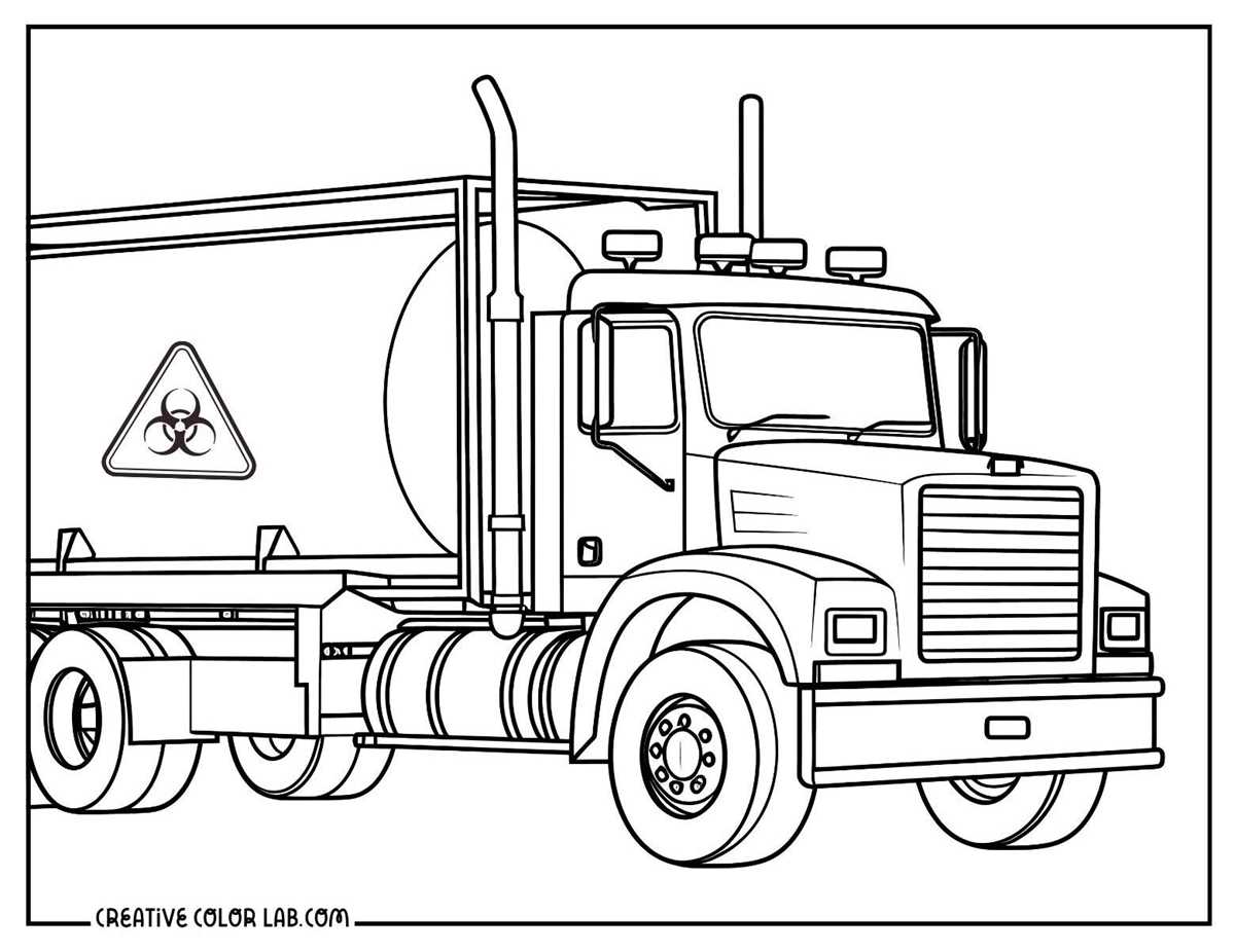 free printable truck coloring pages