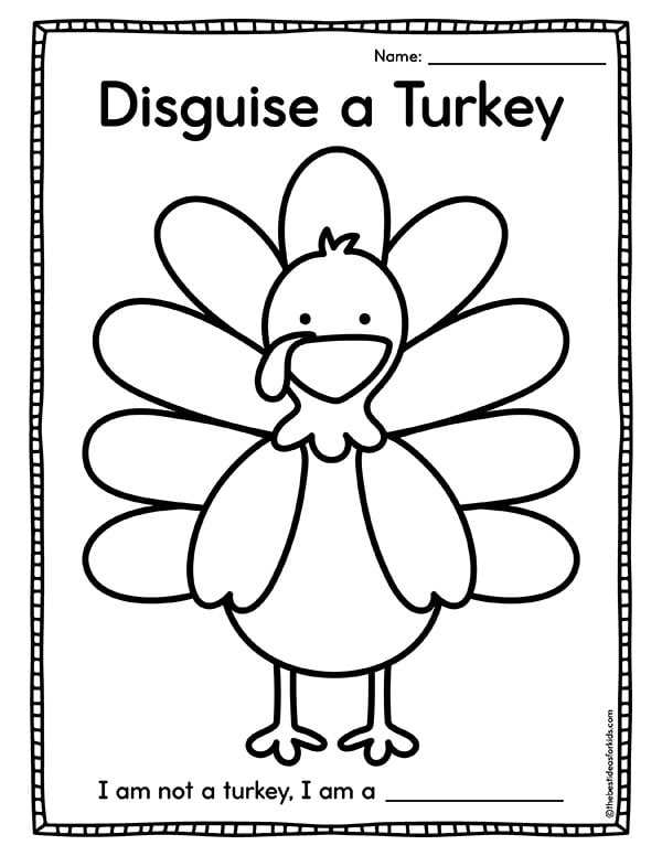 free printable turkey template