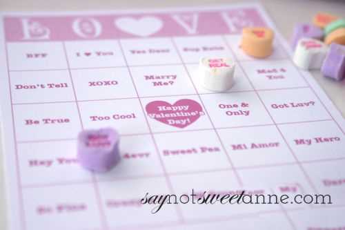 free printable valentines day bingo