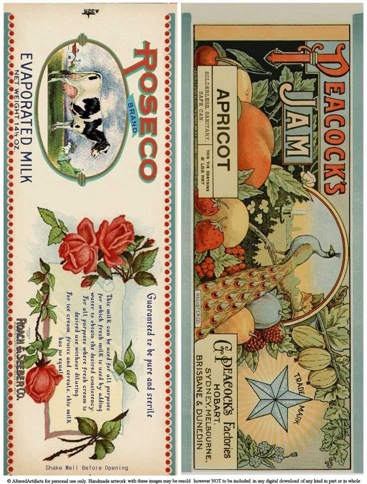 free printable vintage labels