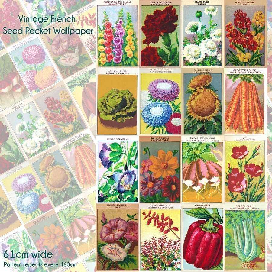 free printable vintage seed packets