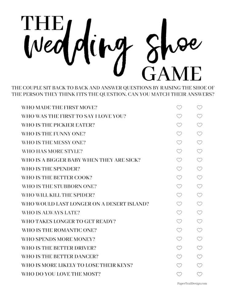 free printable wedding games