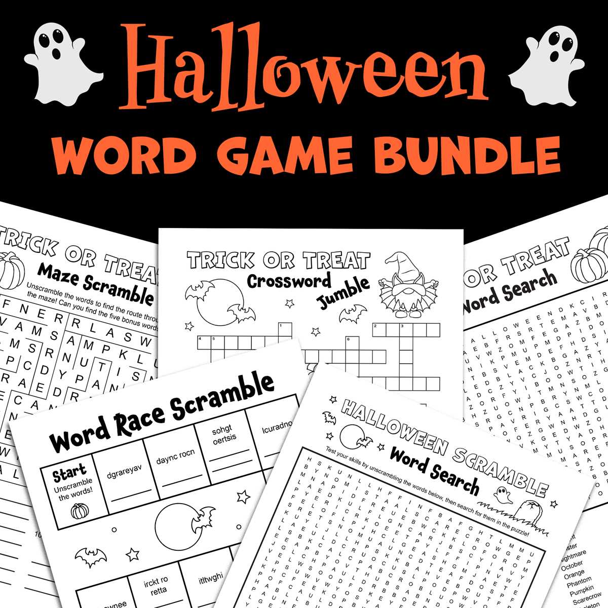 free printable word games