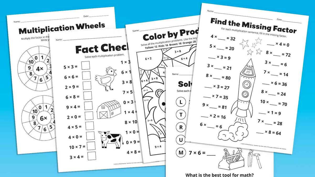 free printable worksheets multiplication