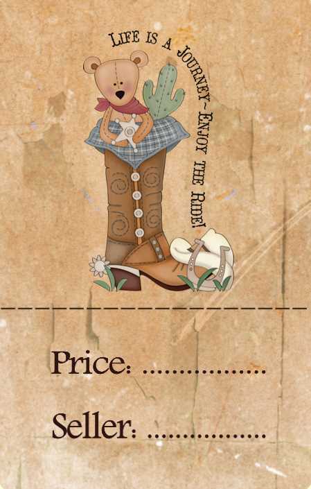 free printable yard sale price tags