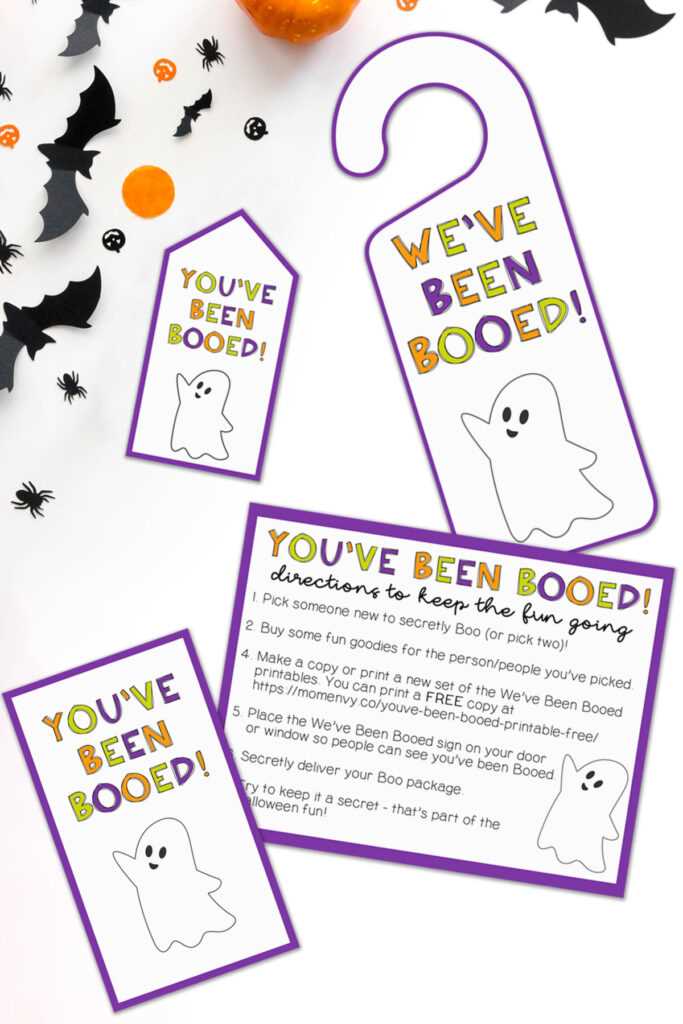 free printable youve been booed
