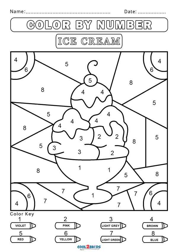 free printables color by number