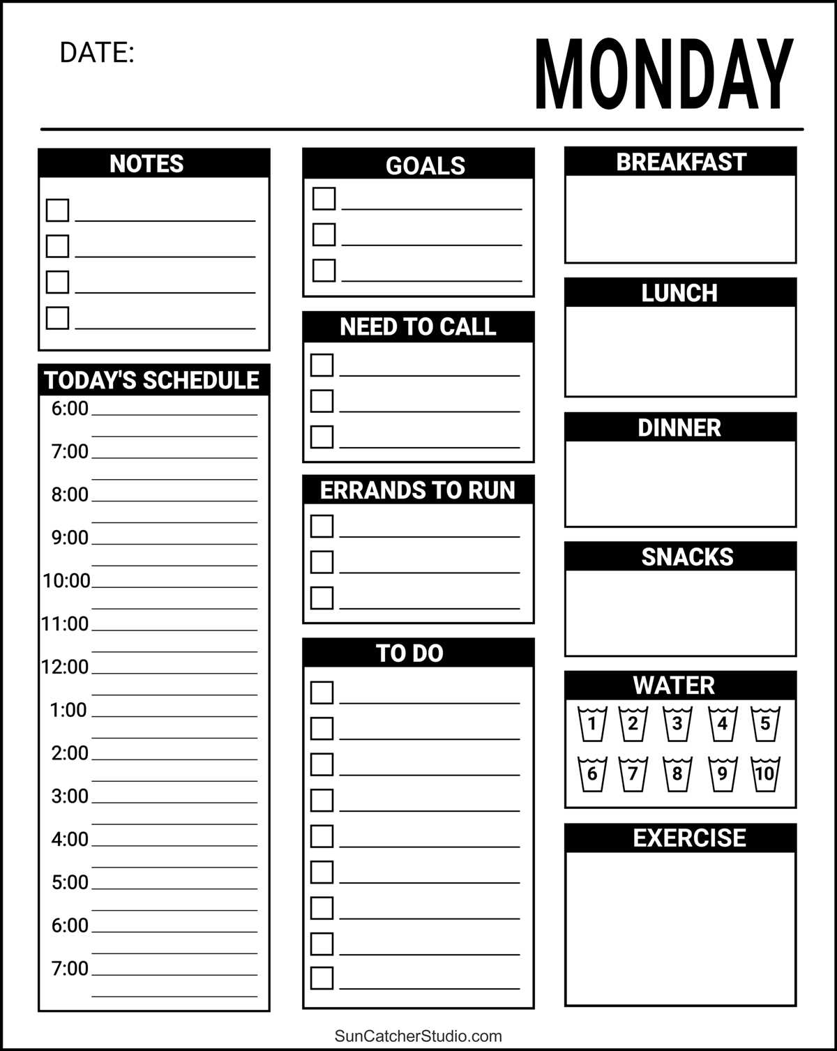 free printables for planners