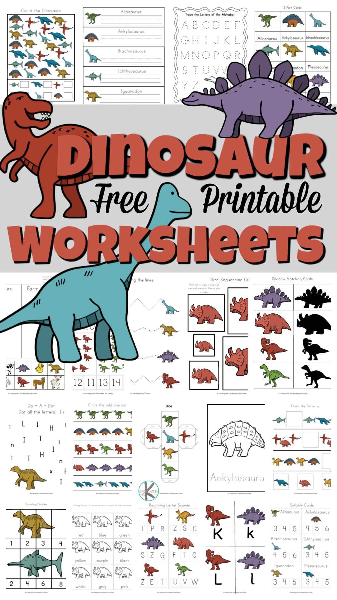free printables of dinosaurs