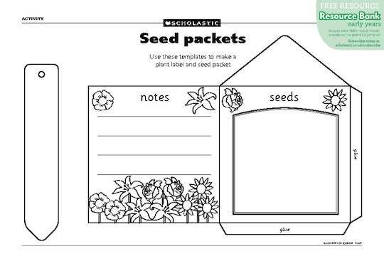 free seed packet printables