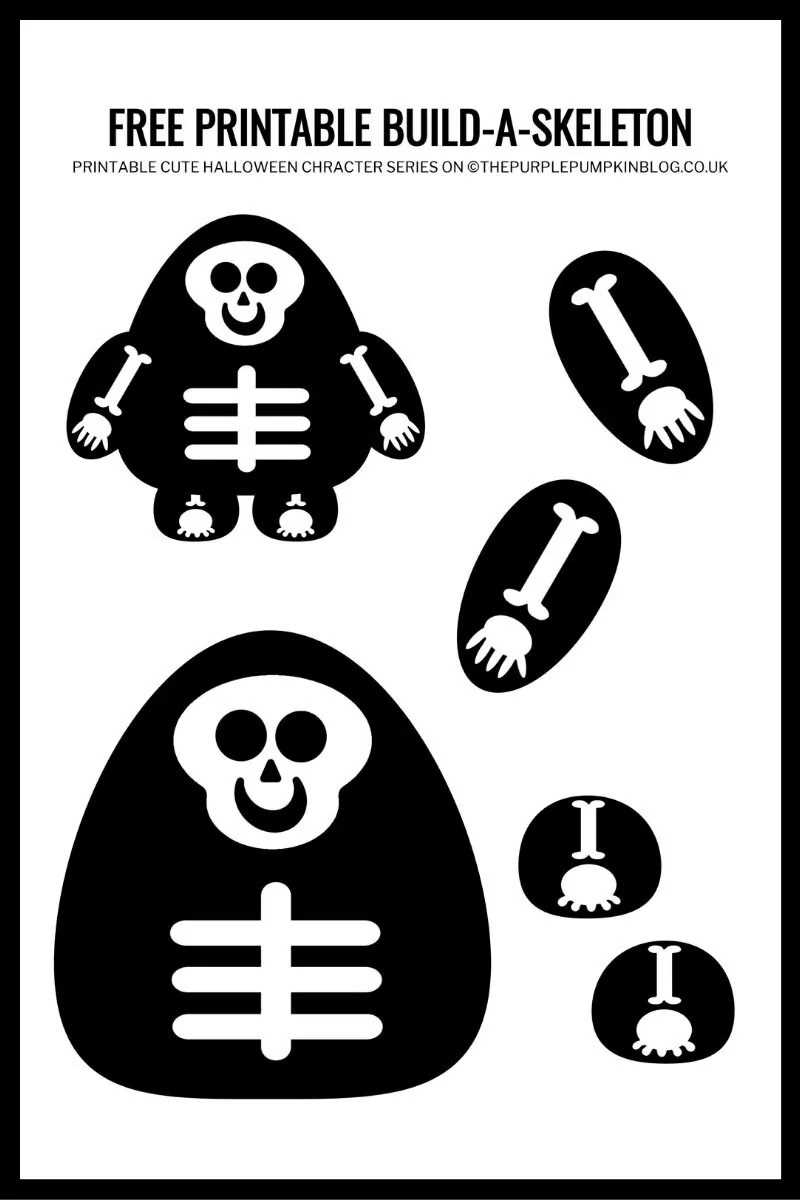 free skeleton printable