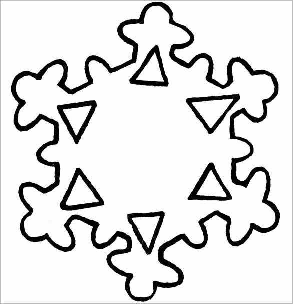 free snowflake template printable