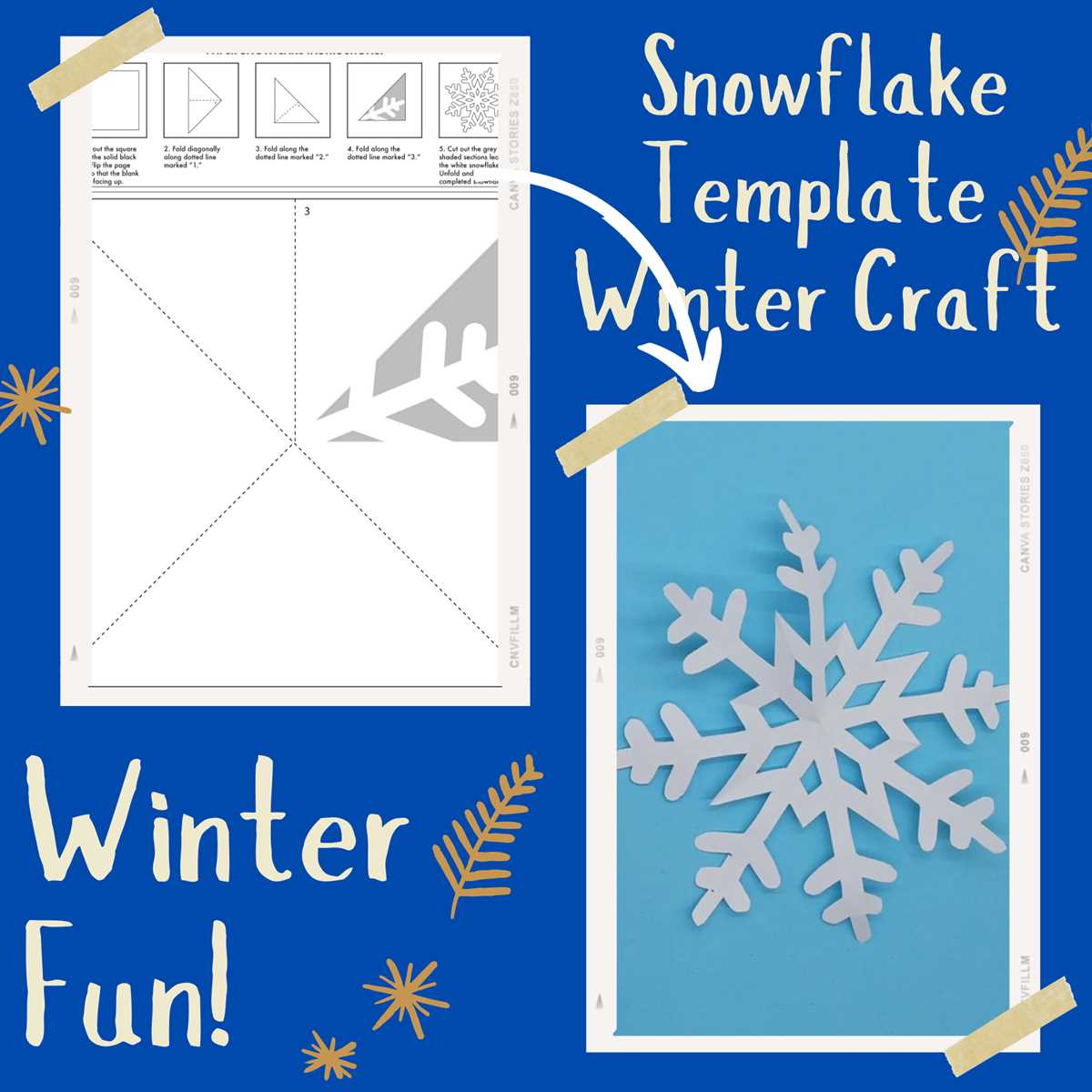 free snowflake template printable