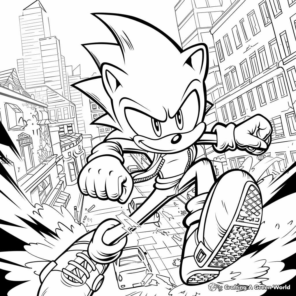 free sonic coloring pages printable